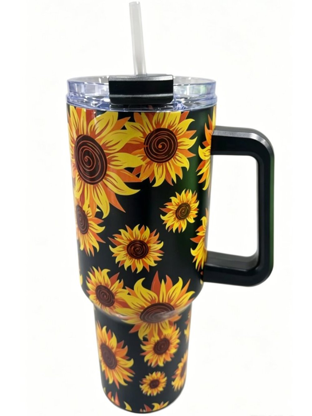 Black 40oz Portable Stainless Steel Coffee Cup - Picture 4 of 5